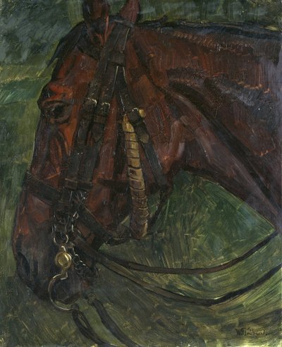 Paardenhoofd door Wilhelm Trübner