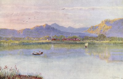Aan het meer, kijkend naar Constantia door Wilhelm Westhofen