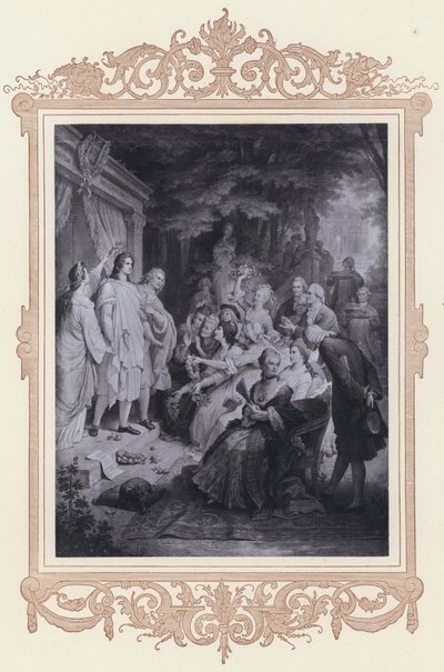Goethe in Weimar door Wilhelm von (after) Kaulbach