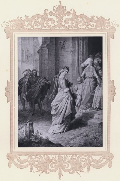 Gretchen, Kirchgang door Wilhelm von (after) Kaulbach