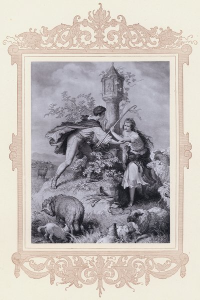 Haideroslein door Wilhelm von (after) Kaulbach