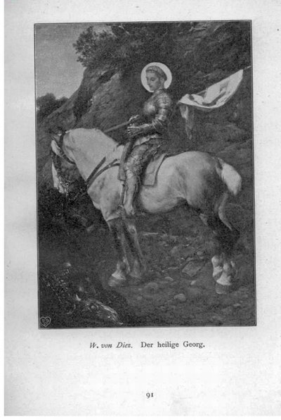 De heilige Georg door Wilhelm Von Diez