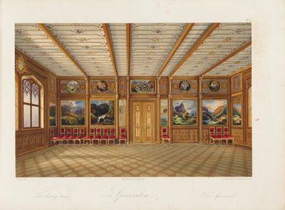 Oscarshal Eetkamer, 1852 door Wilhelm von Hanno