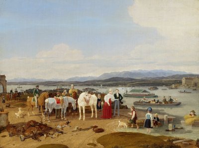 Na de Jacht aan de Bodensee door Wilhelm von Kobell