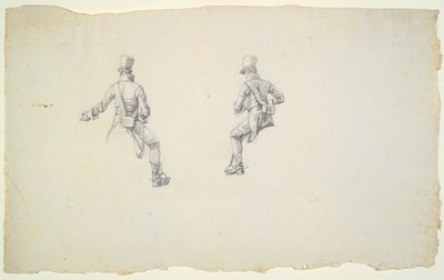 Studie van een Oostenrijkse Hussaar door Wilhelm von Kobell