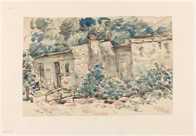 Huisje te Higgo Vale (?) door Wilhelmus Johannes Steenhoff