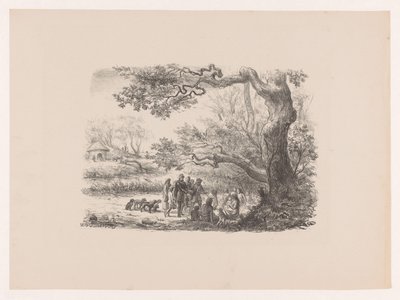 Terugkomst van de jacht door Wilhelmus Petrus van Geldorp