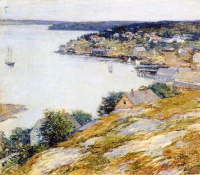 East Boothbay Harbor, 1904 door Willard Leroy Metcalf
