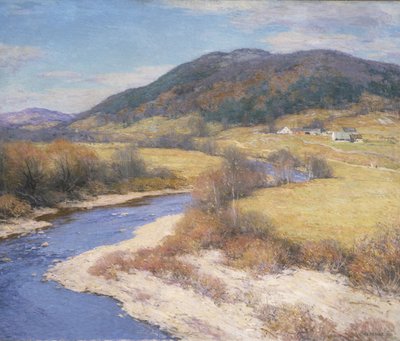 Indian Summer, Vermont door Willard Leroy Metcalf
