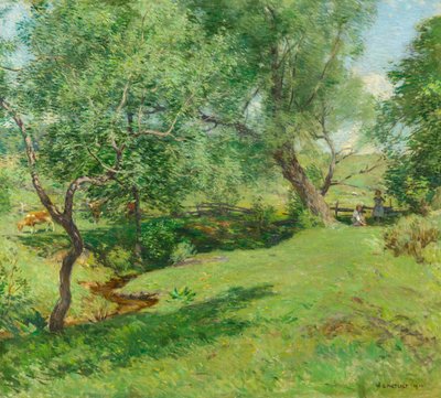 Juni Pastoraal door Willard Leroy Metcalf