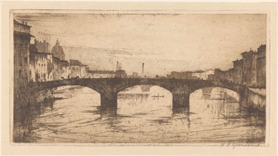 Firenze door Willem Adrianus Grondhout (signed by artist)