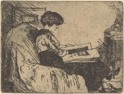 Portret van Martha Grondhout-Heshusius door Willem Adrianus Grondhout (signed by artist)