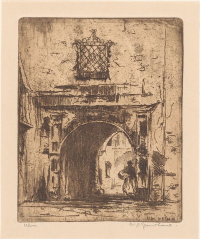 Ulm door Willem Adrianus Grondhout (signed by artist)