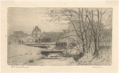 Voorjaar door Willem Adrianus Grondhout (signed by artist)