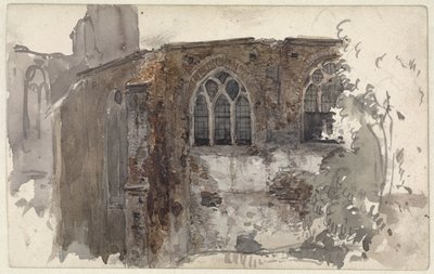 Ruïne van een kerk door Willem Anthonie van Deventer