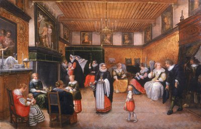De Verjaardag, 1629 door Willem Anthonissone Anthonis