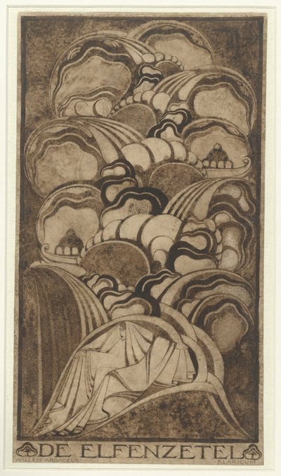 De Elfenzetel door Willem Arondéus (signed by artist)
