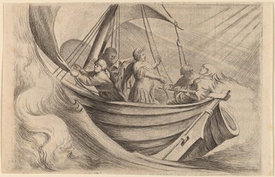 Caesar steekt stormachtige zeeën over door Willem Basse