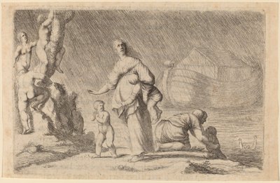 De Ark van Noach en de Zondvloed, 1634 door Willem Basse