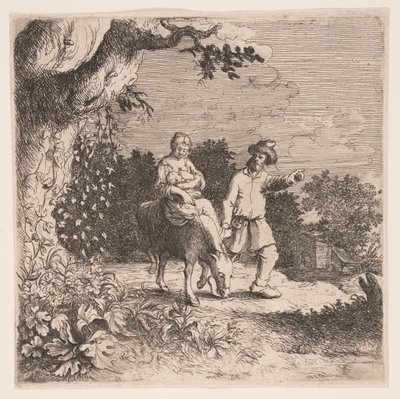 De vlucht naar Egypte door Willem Basse