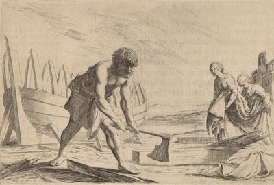 Ulysses op het Eiland van de Godin Calypso door Willem Basse