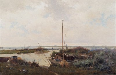 Rivierlandschap, 1882 door Willem Bastiaan Tholen