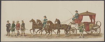 Delftse optocht van 1862, vierde en vijfde groep door Willem Bernardus IJzerdraat