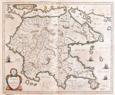 Griekenland, Peloponnesus, in 