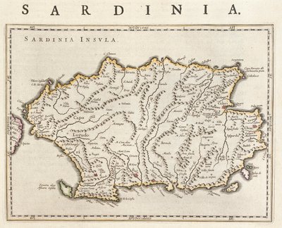 Eiland Sardinië, Italië, in 