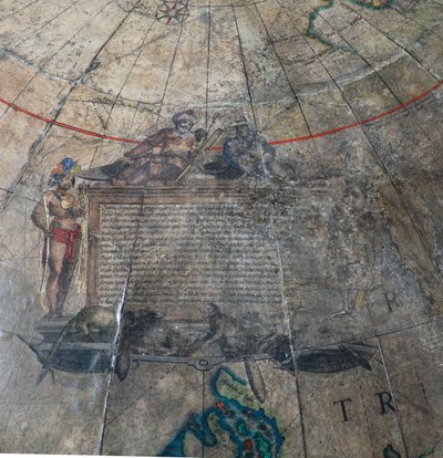 Grote Paar Bibliotheekglobes, de Terrestrische en de Hemelse door Willem Blaeu