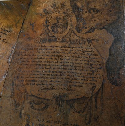 Groot paar bibliotheekglobes, de aardse 1645/48, de hemelse na ca. 1630 door Willem Blaeu