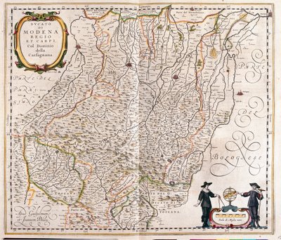 Modena, Reggio Emilia, Carpi, einde van Garfagnana, Italië, in 
