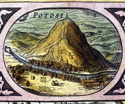 De zilvermijnen van Potosí (Bolivia) na William Blaeu