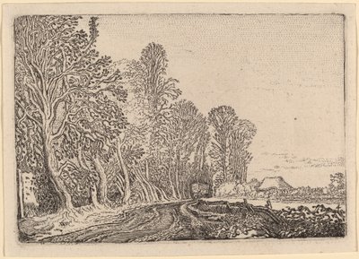 Weg aan de rand van het bos door Willem Buytewech