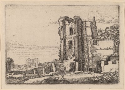 Verwoeste Toren Rechts van het Midden door Willem Buytewech