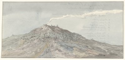 Gezicht op de Etna gezien vanuit het zuidwesten door Willem Carel Dierkens