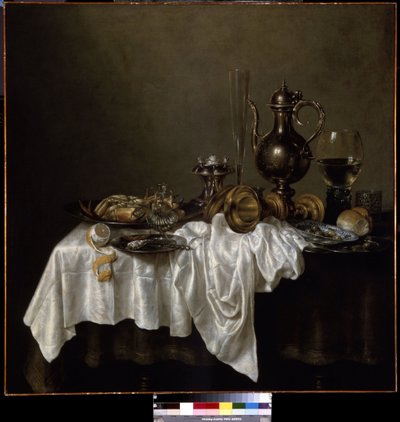 Ontbijt met een kreeft door Willem Claesz. Heda