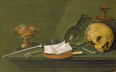 Vanitas, 1628 door Willem Claesz. Heda
