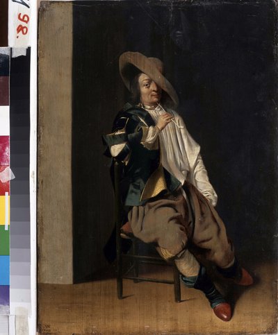 Roker - Portret van een man met een pijp door Willem Cornelisz Duyster