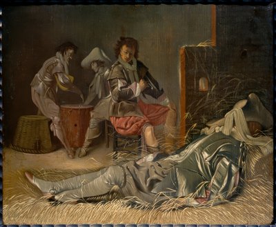 Wachtruimte met soldaten door Willem Cornelisz Duyster