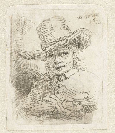 Zelfportret door Willem Drost