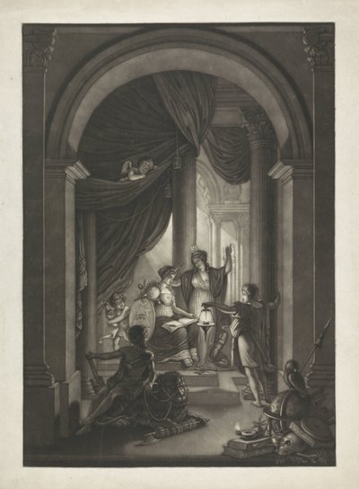 Allegorie op de vrijmetselarij, ca. 1810-1840 door Willem Grebner