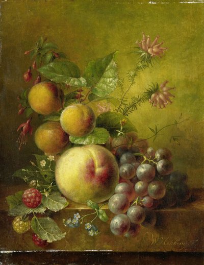 Stilleven met Fruit door Willem Hekking (I)
