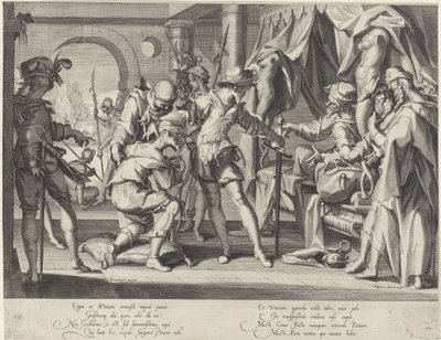 Graaf Willem III van Holland geeft opdracht tot de onthoofding van zijn baljuw door Willem Isaacsz. van Swanenburg