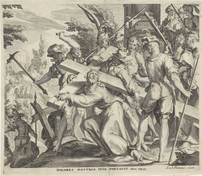 Kruisdraging Thronus Justitiae door Willem Isaacsz. van Swanenburg