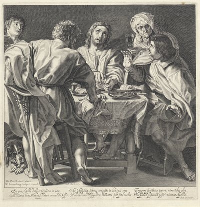 Maaltijd in Emmaüs door Willem Isaacsz. van Swanenburg