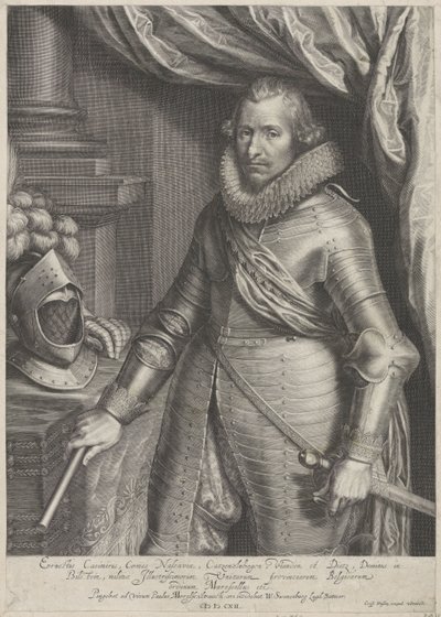 Portret van Ernst Casimir, graaf van Nassau-Dietz door Willem Isaacsz. van Swanenburg