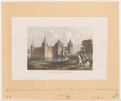 Het kasteel te Wedde door Willem Jacob Hofdijk
