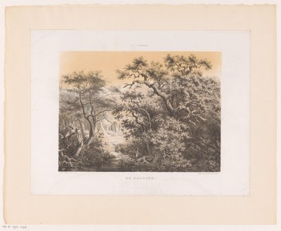 Landschap met balling door Willem Jacob Hofdijk