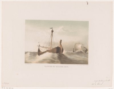 Vaartuig, 11e eeuw door Willem Jacob Hofdijk